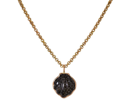 Fossil Coral Shell Charm Pendant - TWISTonline 