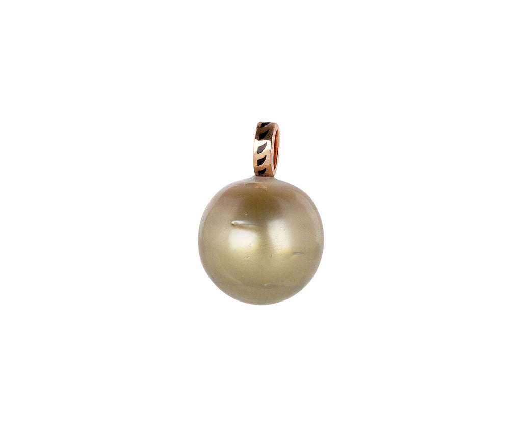 Dezso Taupe Pearl Charm Pendant ONLY Back