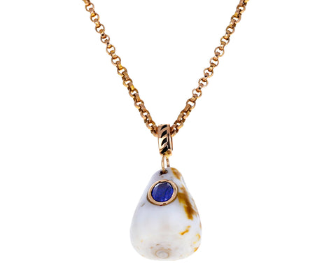 Shell and Kyanite Pendant ONLY