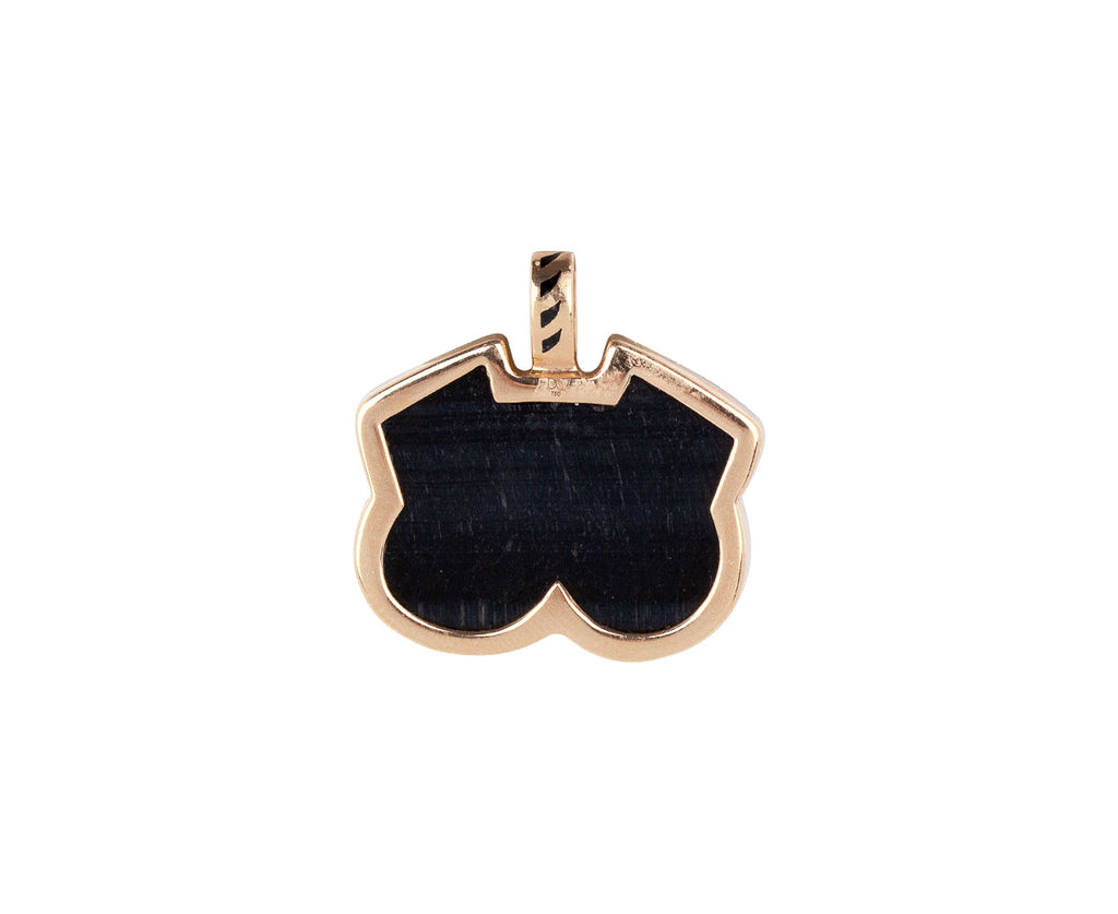 Dezso Blue Tigers Eye Diamond Eyed Crab Charm ONLY Back View