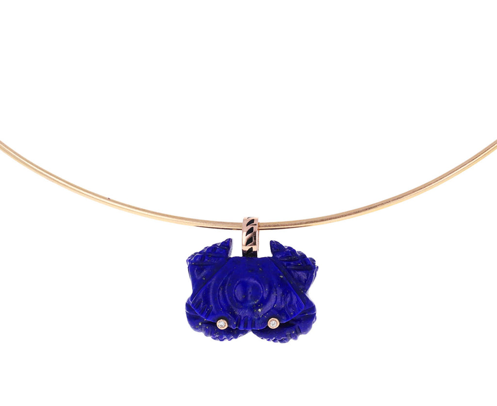 Lapis Diamond Eye Crab Pendant ONLY