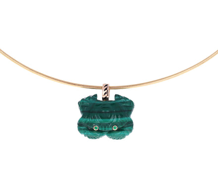 Malachite Emerald Eye Crab Pendant ONLY