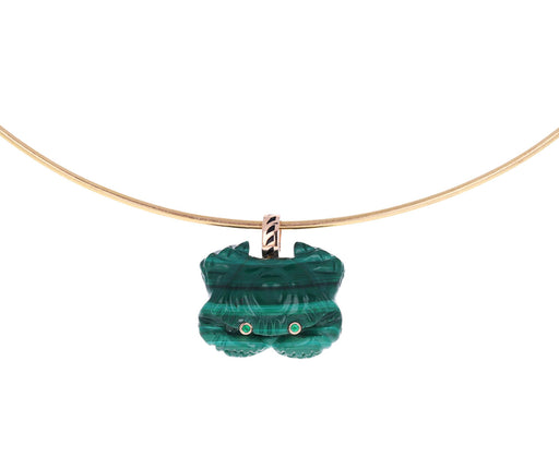 Malachite Emerald Eye Crab Charm ONLY