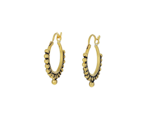 Granulated Hoop Earrings