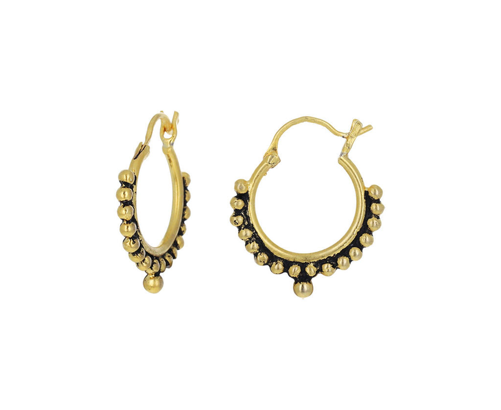 Granulated Hoop Earrings
