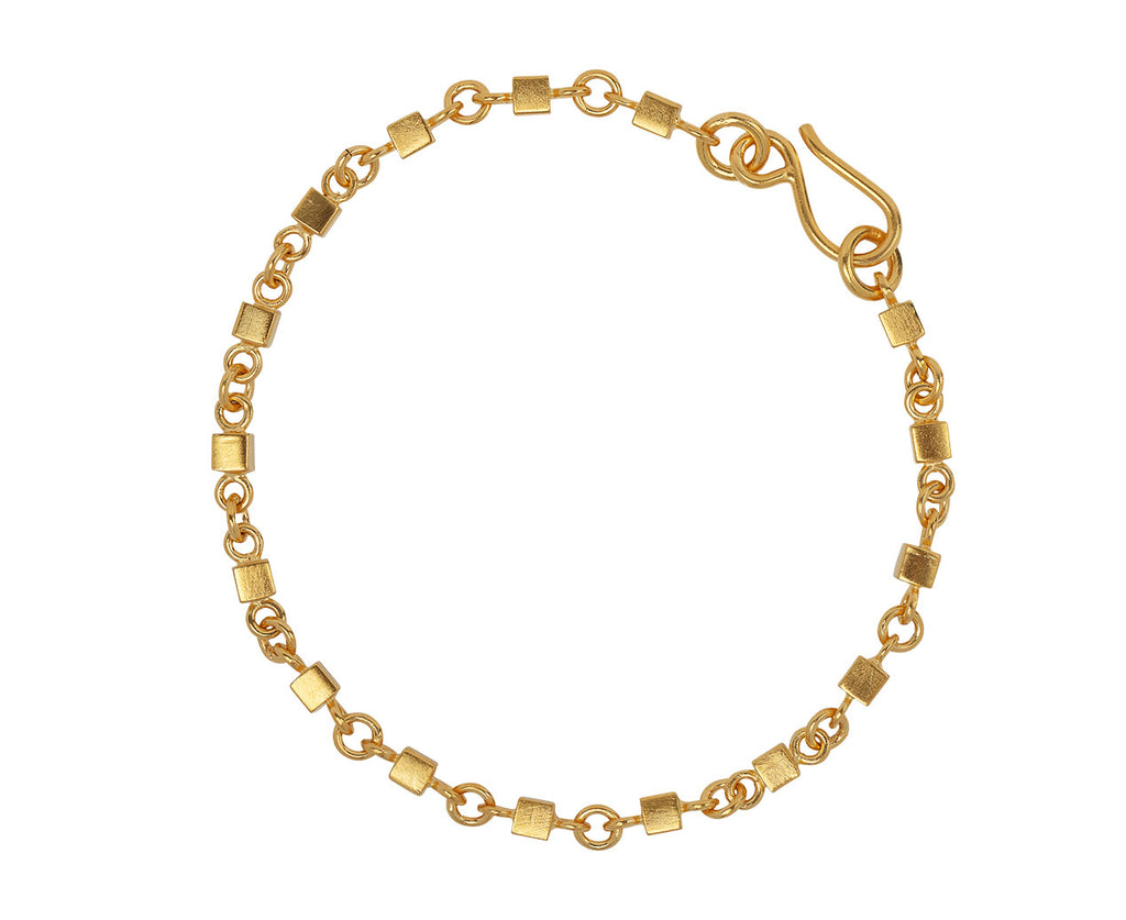 Jane Diaz Gold Plated Box Chain Bracelet