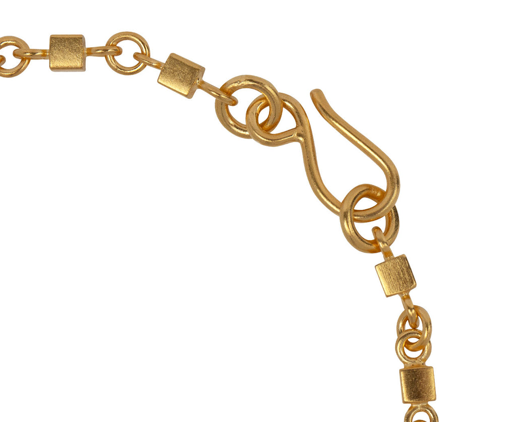 Jane Diaz Gold Plated Box Chain Bracelet Clasp
