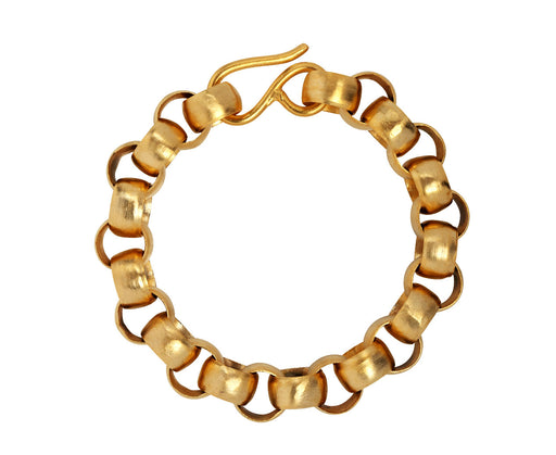 Jane Diaz Gold Plated Heavy Belcher Chain Bracelet