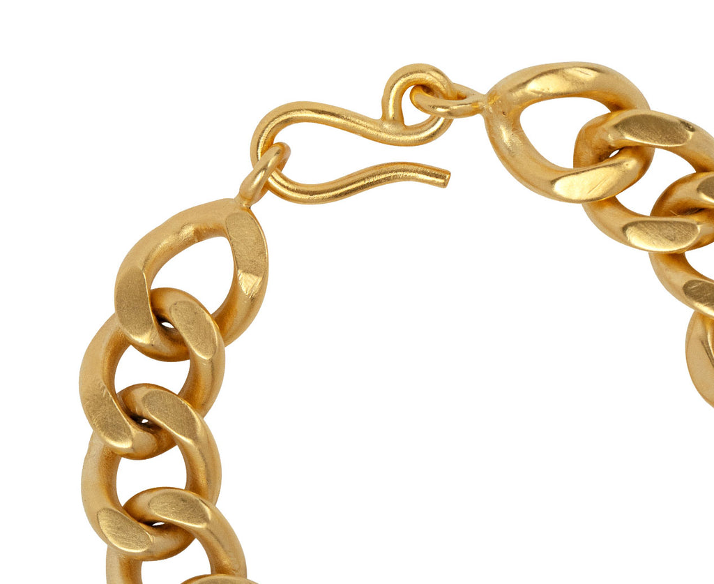 Jane Diaz Heavy Cuban Link Chain Bracelet Clasp