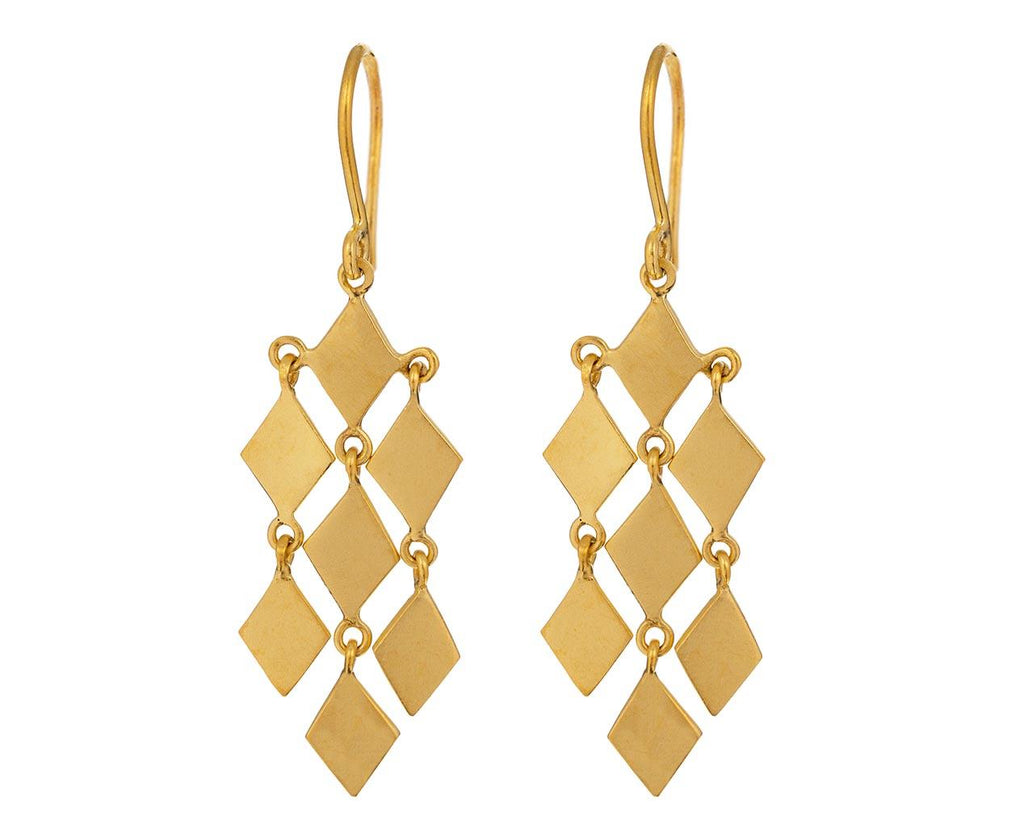 Diamond Shape Chandelier Drop Earrings - TWISTonline 