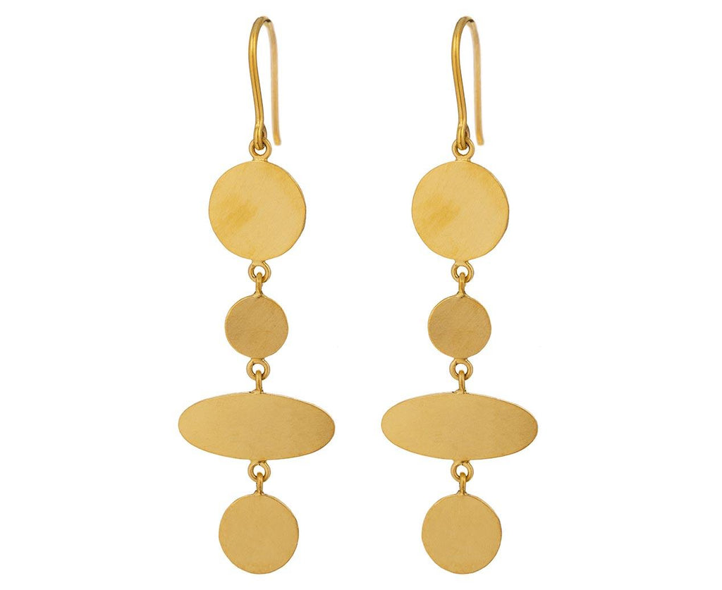 Ellipse Disc Drop Earrings - TWISTonline 