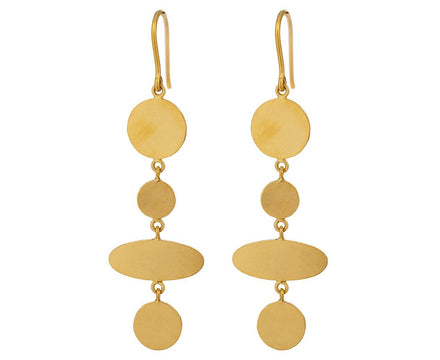 Ellipse Disc Drop Earrings - TWISTonline 