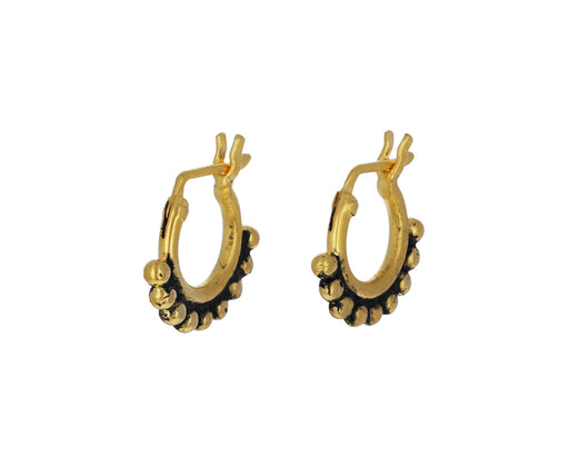 Small Granulated Hoop Earrings