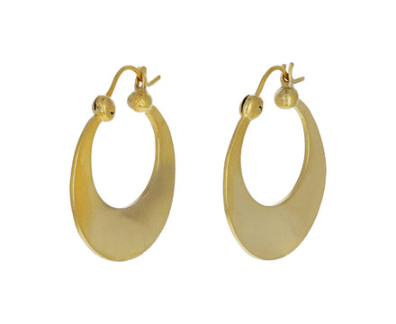 Gold Wide Hoop Earrings