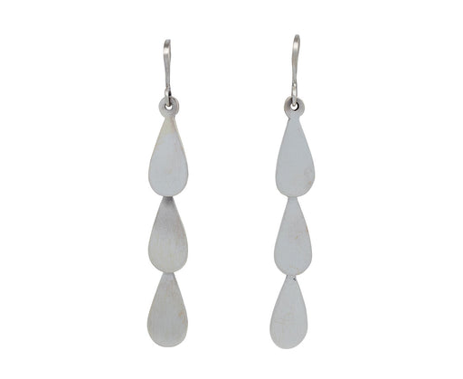 Jane Diaz Silver Teardrop Cascade Earrings