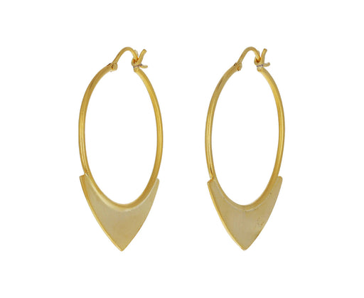 Spearhead Hoop Earrings