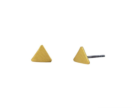 Gold Plated Triangle Stud - TWISTonline 