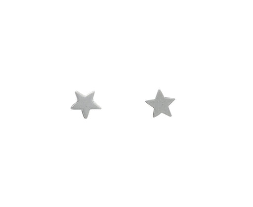 Jane Diaz Silver Tiny Star Stud Earrings