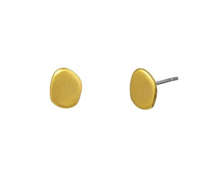 Gold Plated River Rock Studs - TWISTonline 
