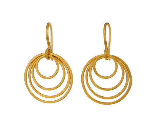 Small Whisper Gold Hoop Drop Earrings - TWISTonline 