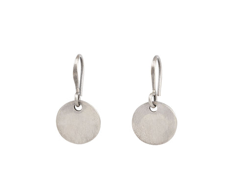 Silver Disc Earrings