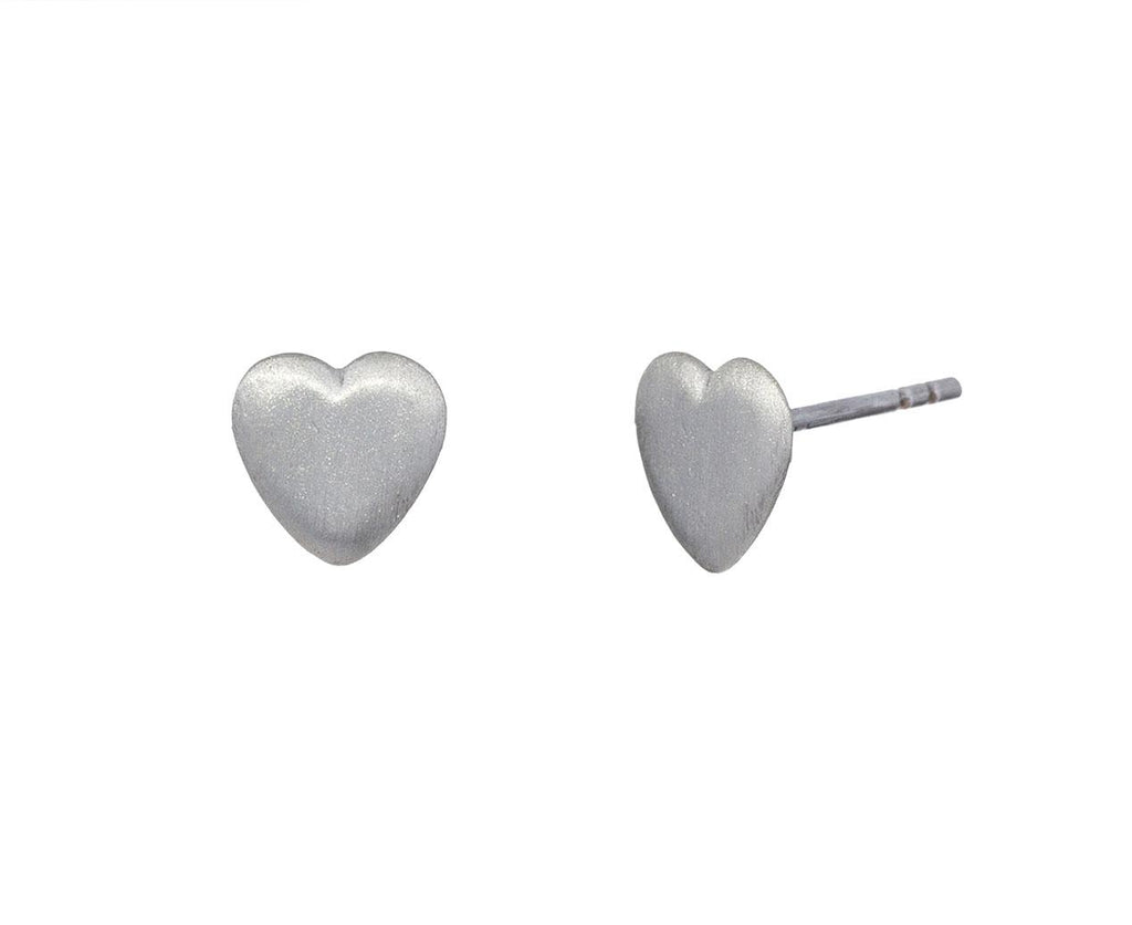 Silver Heart Studs - TWISTonline 