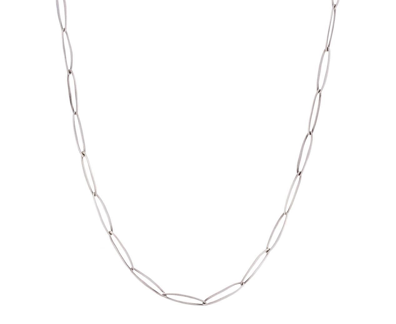 Sterling Silver Oval Link Chain Necklace
