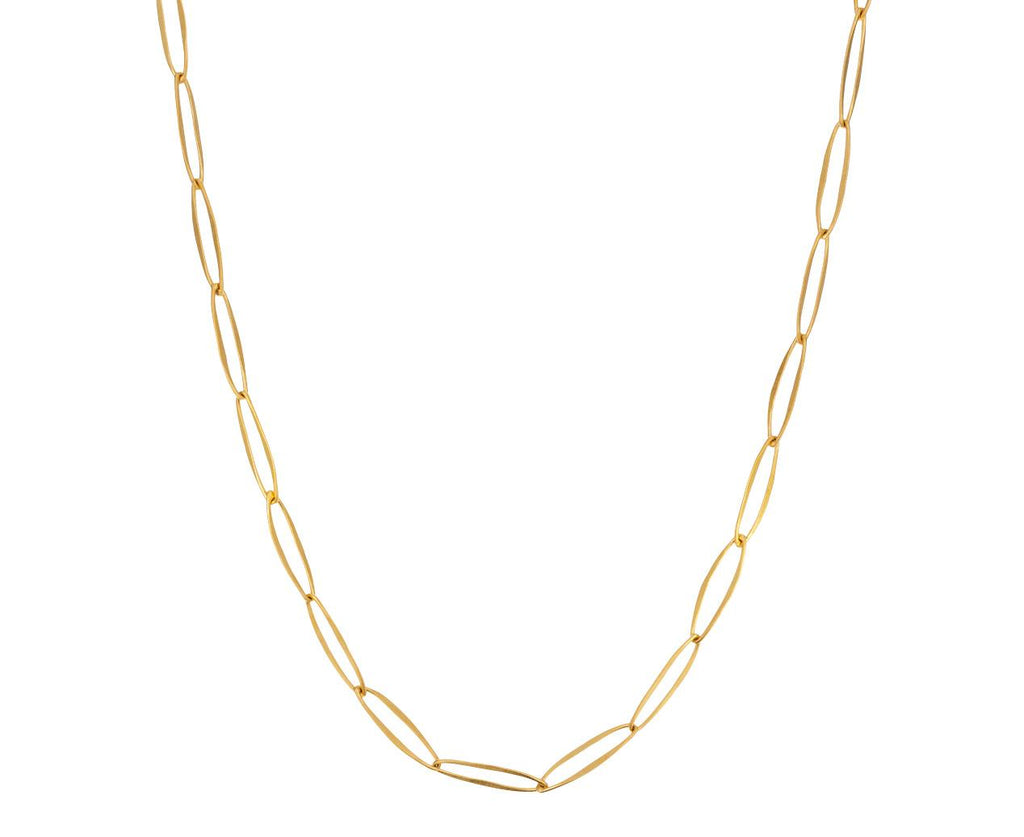 Delicate Gold Oval Link Chain Necklace - TWISTonline 