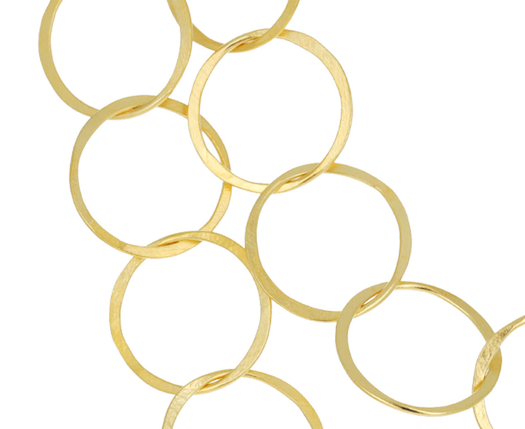 Gold Plated Circle Link Necklace