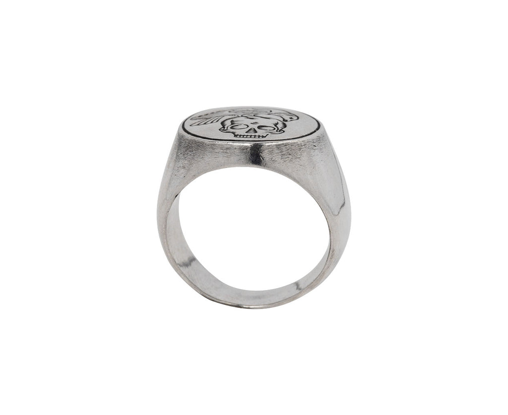 Digby & Iona All Men Must Die Signet Ring Top