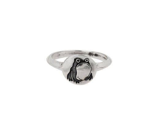 Grumpy Frog Signet Ring