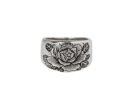 Digby & Iona Peony Signet Ring