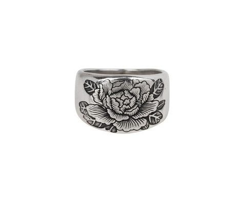 Digby & Iona Peony Signet Ring