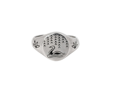 Digby & Iona Weeping Willow Signet Ring