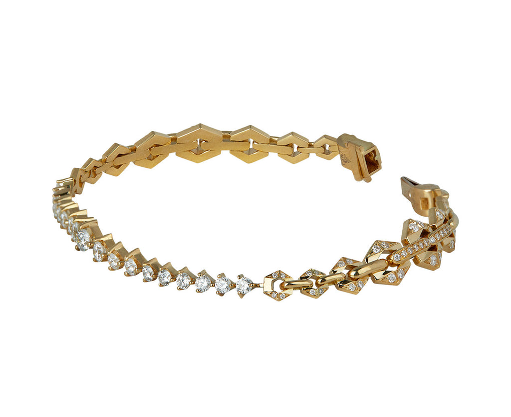 Dries Criel Diamond Bond Flow Bracelet Clasp Open