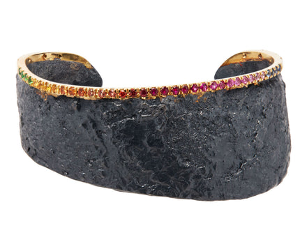 Rainbow Sapphire November's Moon Cuff