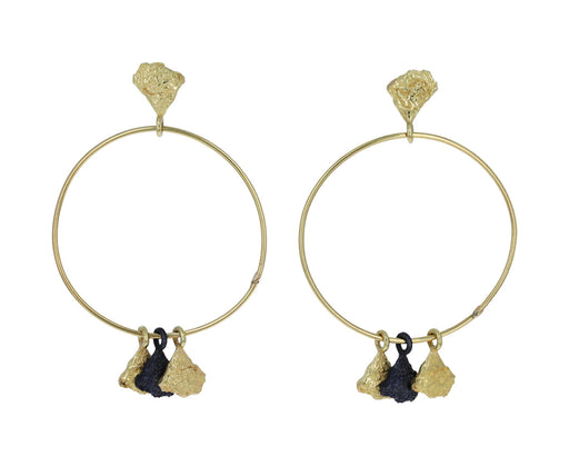 Svelare Gold and Silver Fringe Earrings