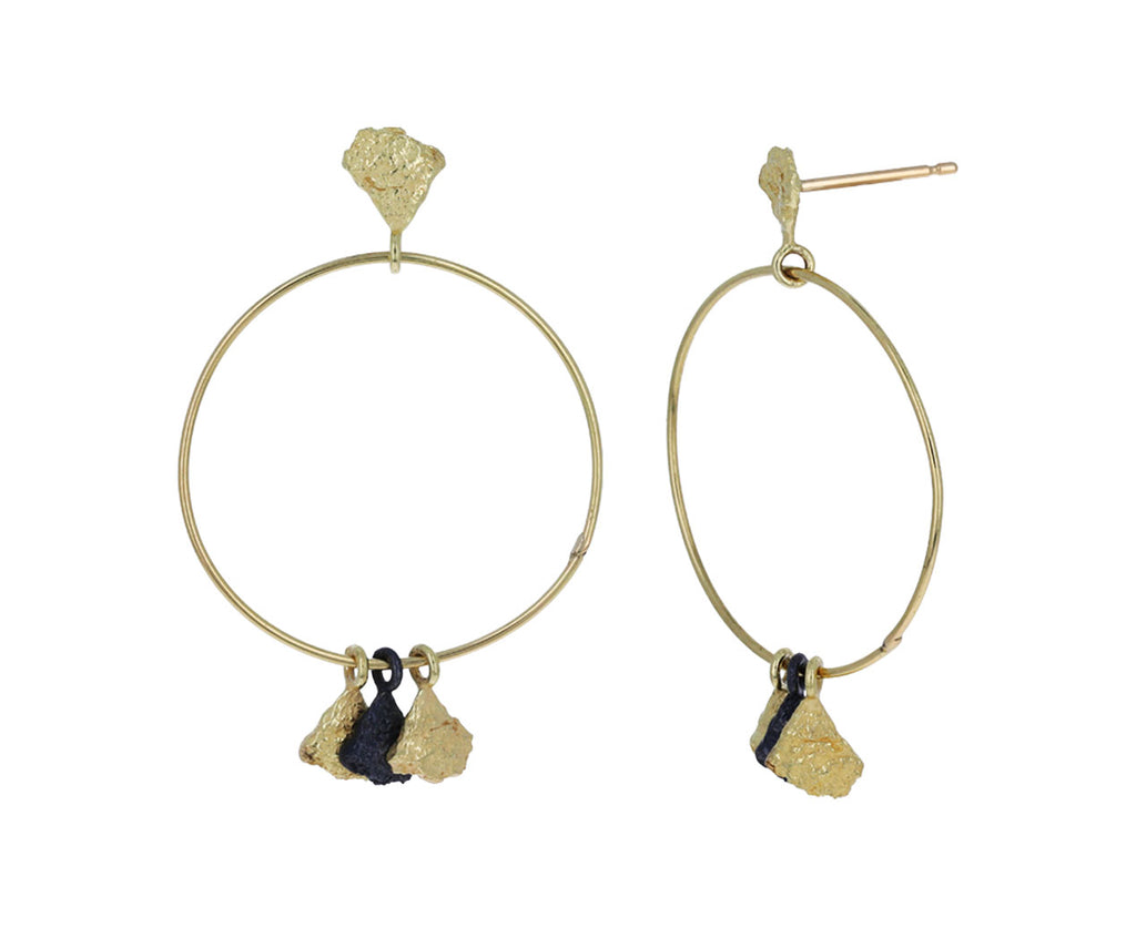 Svelare Gold and Silver Fringe Earrings