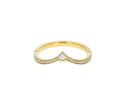 Gold Twyla Countour Diamond Band
