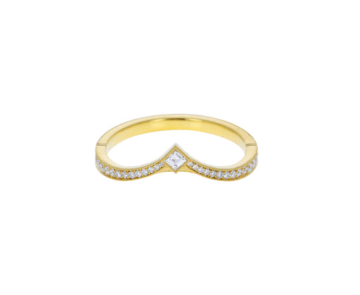 Gold Twyla Countour Diamond Band