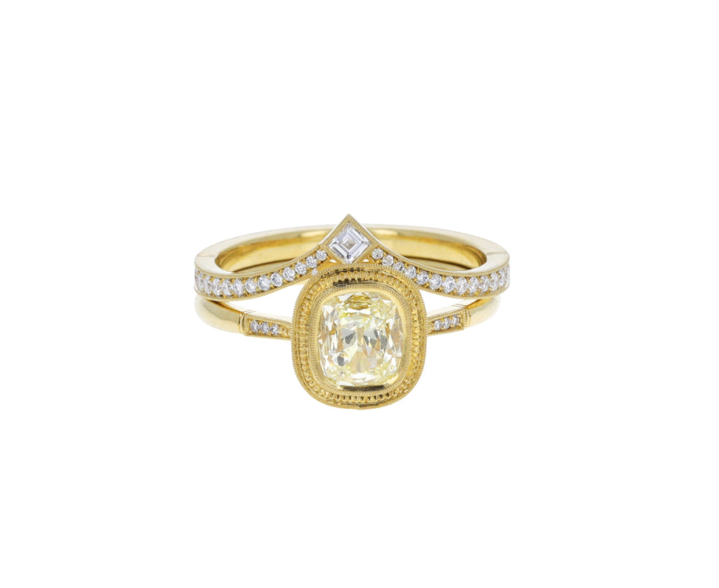 Gold Twyla Countour Diamond Band