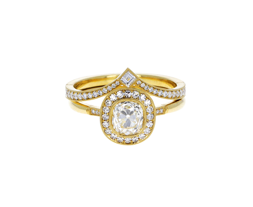 Gold Twyla Countour Diamond Band