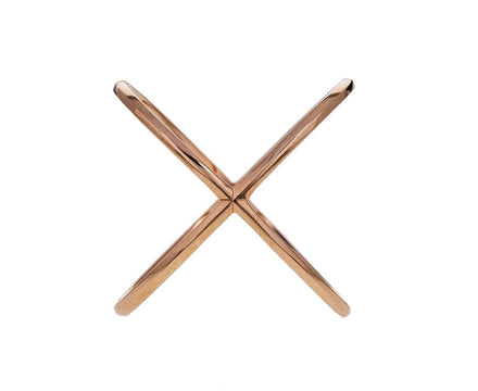 Rose Gold X Ring - TWISTonline 