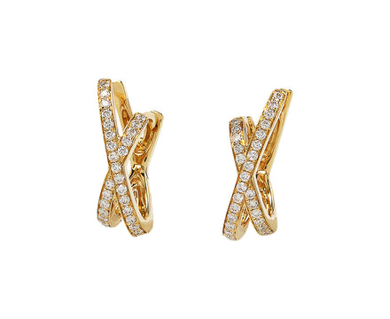 Diamond Orbit X Earrings