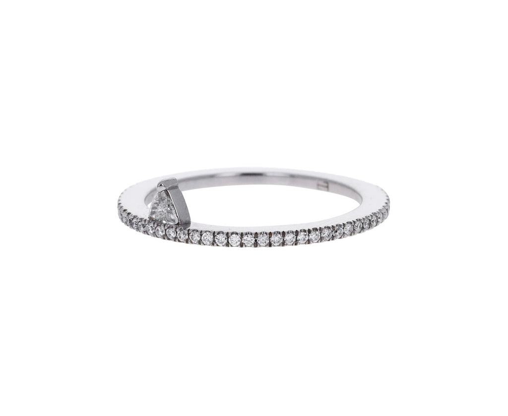 Platinum and Trillion Diamond Queen Ring