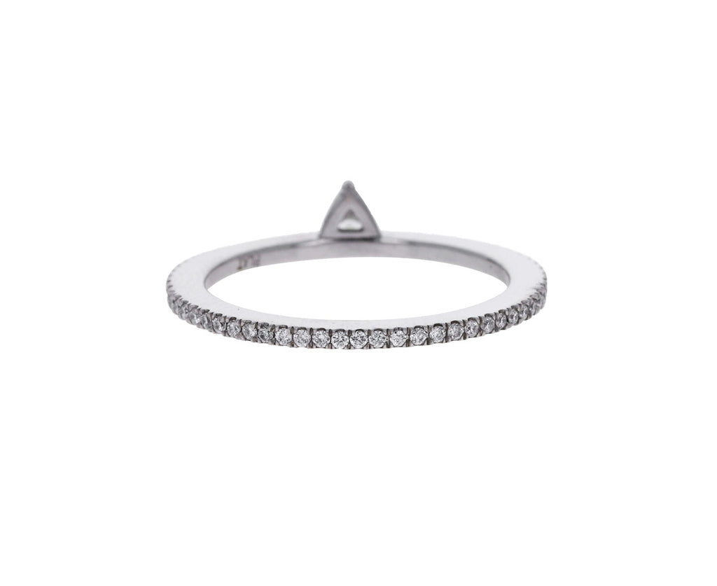 Platinum and Trillion Diamond Queen Ring