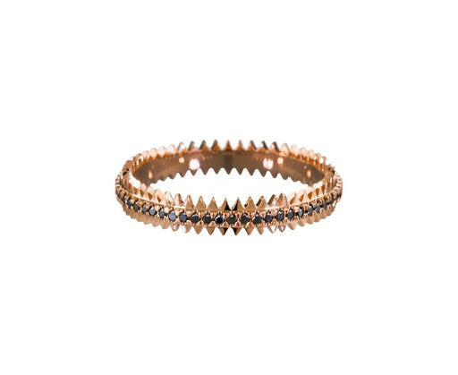 Black Diamond Rose Gold Zipper Ring - TWISTonline 