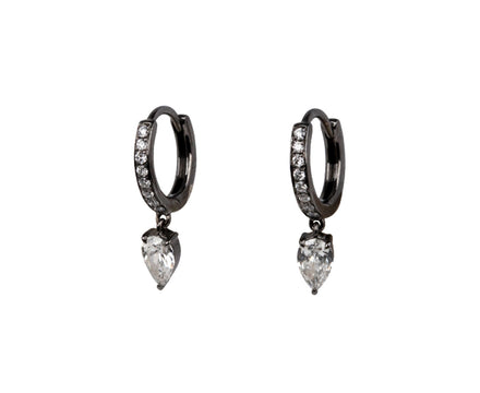 Eva Fehren Pear Shaped Drop Boa Hoop Earrings