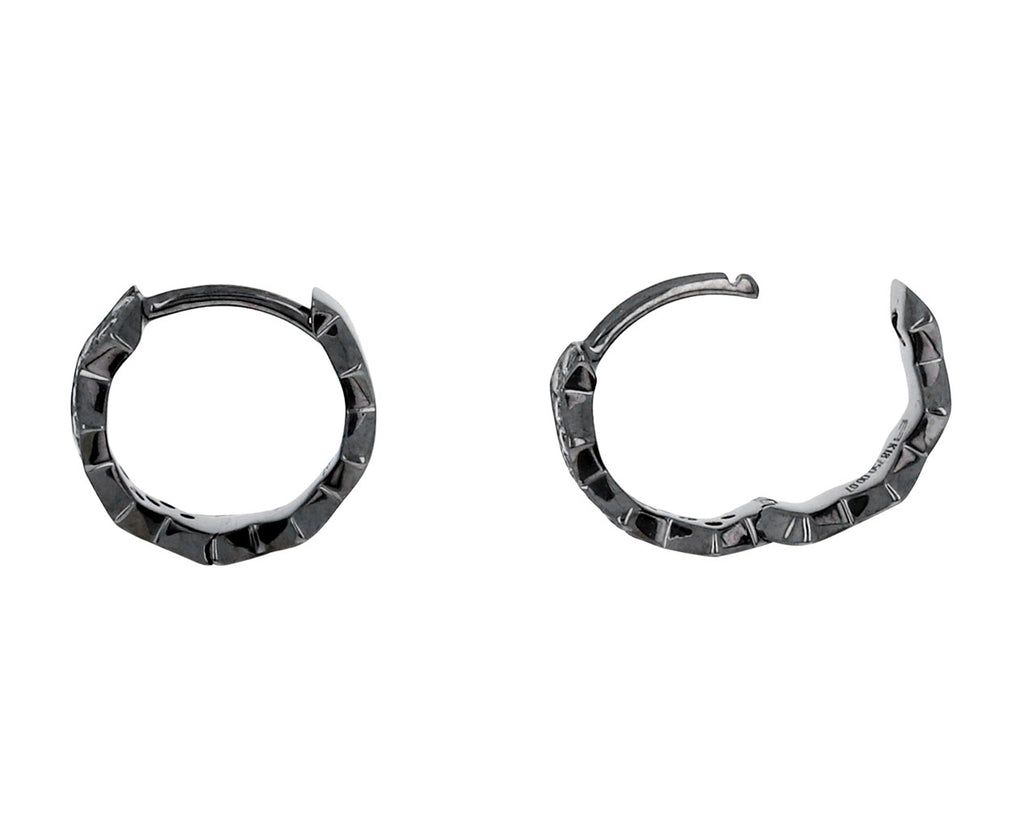 Diamond Ziggy Hoop Earrings