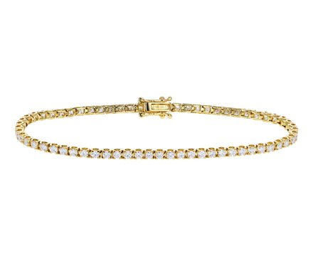 White Diamond Line Bracelet